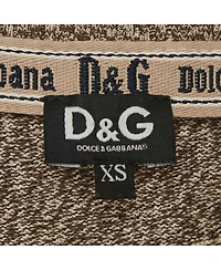 Pre-Owned Dolce & Gabbana Men's Grey Knit Panel Detail V-Neck Long Sleeve Sweater