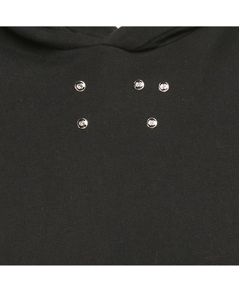 Pre-Owned Givenchy Men's Black Cotton Distressed Sleeveless Hoodie