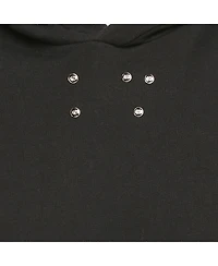 Pre-Owned Givenchy Men's Black Cotton Distressed Sleeveless Hoodie