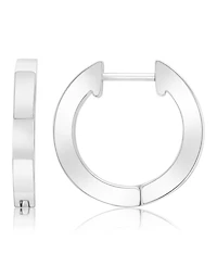 Roxy Waterproof Platinum 18mm Huggie Earrings