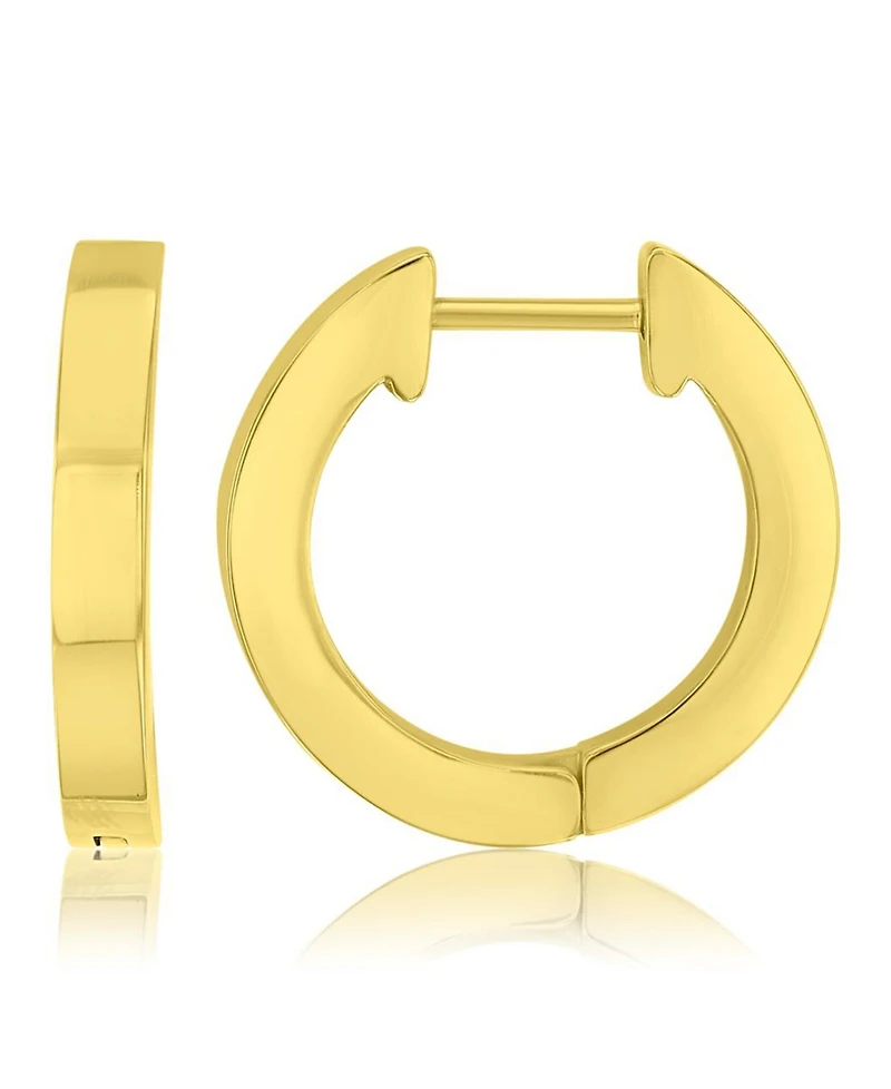 Roxy Waterproof Platinum 18mm Huggie Earrings