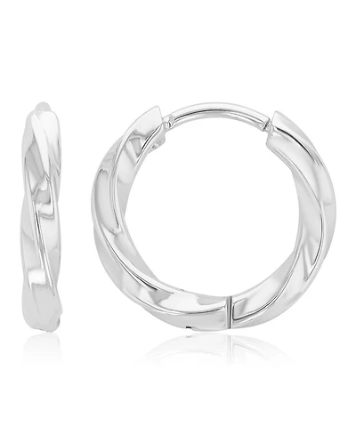 Roxy Waterproof Yellow Spiral Huggie Earrings