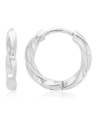 Roxy Waterproof Yellow Spiral Huggie Earrings