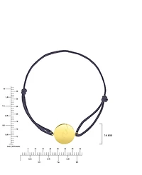 Roxy Waterproof Yellow Rd Wave Charm Adjustable Bracelet