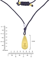 Roxy Waterproof Yellow Pineapple Pearl Adjustable Necklace
