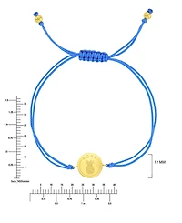 Roxy Waterproof Yellow Pineapple Rd Charm Adjustable Bracelet