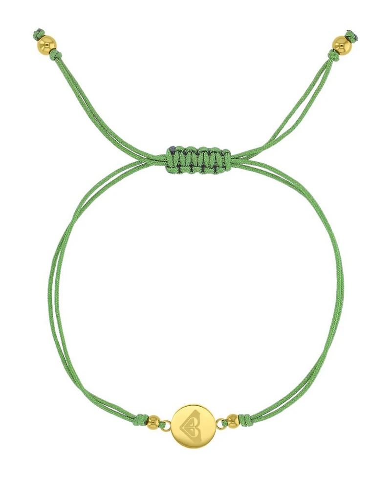 Roxy Waterproof Yellow Rd Triangluar Heart Charm Adjustable Bracelet