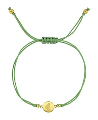 Roxy Waterproof Yellow Rd Triangluar Heart Charm Adjustable Bracelet