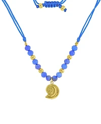 Roxy Waterproof Yellow Beads Labradorite Adjustable Necklace