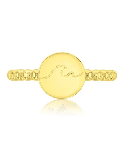 Roxy Waterproof Yellow Wave Beads Ring