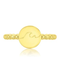 Roxy Waterproof Yellow Wave Beads Ring