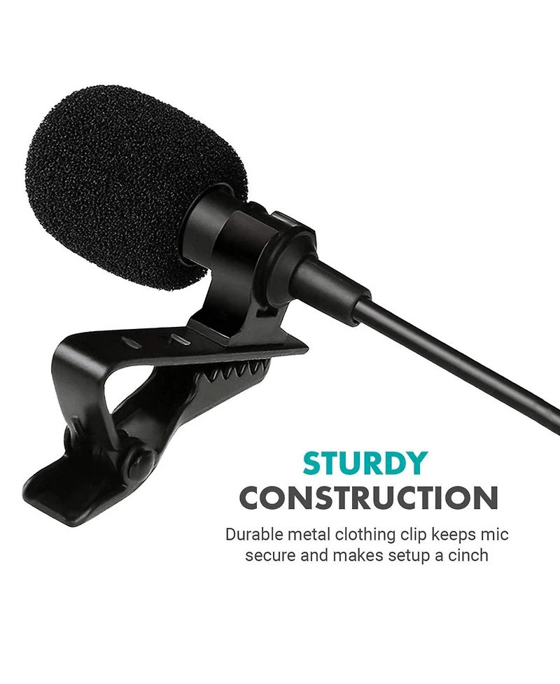 Movo uLav-l Digital Lavalier Omnidirectional Clip on Microphone with Usb-c Connector