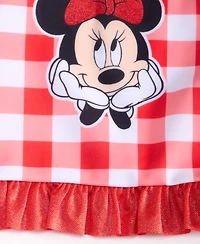 Minnie Mouse Toddler Girls' 2T-4Y Gingham-Print 2-Piece Tankini Swimsuit