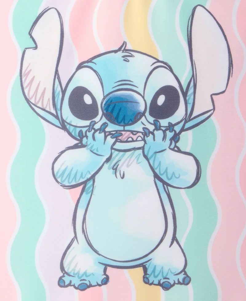 Dreamwave Stitch Girls' 4-6X Striped One-Piece Swimsuit