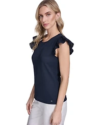 Tommy Hilfiger Women's Textured Crewneck Top