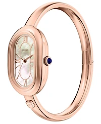 Fossil Women's Sloan Three-Hand Rose Gold-Tone Stainless Steel Watch, 24mm