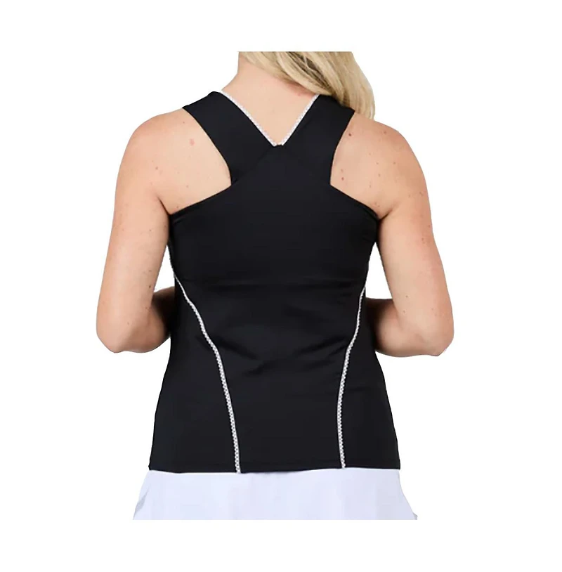 Sofibella Women's Mystic Sunrise 23 Inch Racerback Tennis Tank Tops