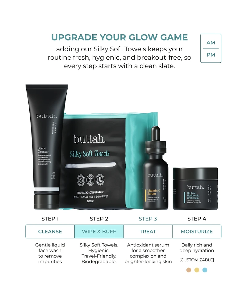 Buttah Skin Silky Soft Towels, 24-Pack