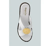 Eudora Womens Embellished Slip-on flats