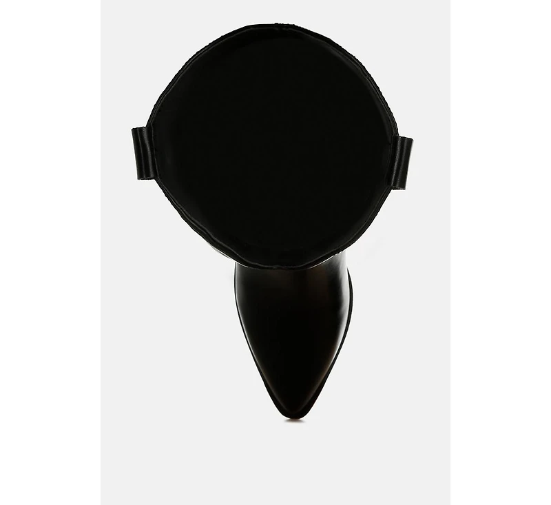 London Rag Thistle Winged Patchwork Cowboy Boots