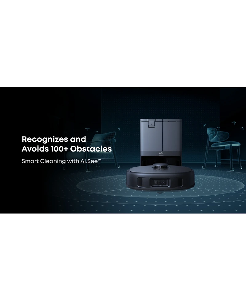 eufy X10 Pro Omni Robot Vacuum + 6-Pack Large Capacity Dust Bags