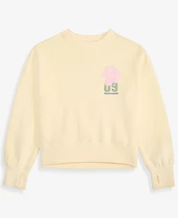 abercrombie kids Girls' 5-16 Fashion Fleece Crewneck Sweatshirt