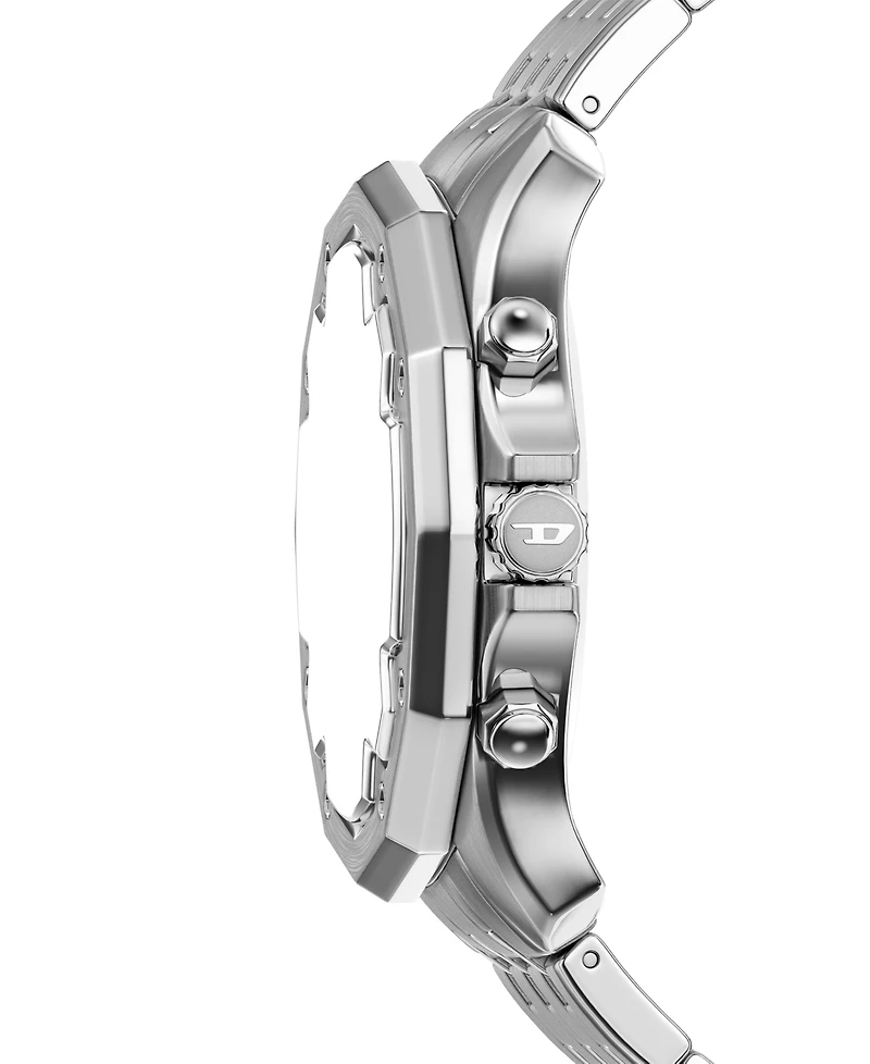 Diesel Men's Stinger Quartz Chronograph Silver Stainless Steel Watch, 46mm