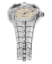 Diesel Women's Vert Quartz Three-Hand Silver Stainless Steel Watch, 32mm