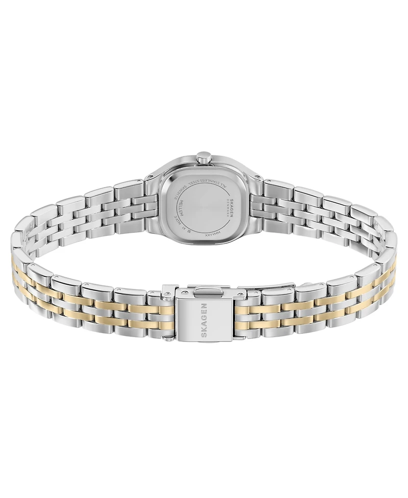 Skagen Women's Mellem Micro Quartz Two-Hand Two-Tone Stainless Steel Less Than Watch, 22mm