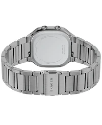 Skagen Men's Mellem Digital Lcd Gunmetal Stainless Steel Watch, 38mm