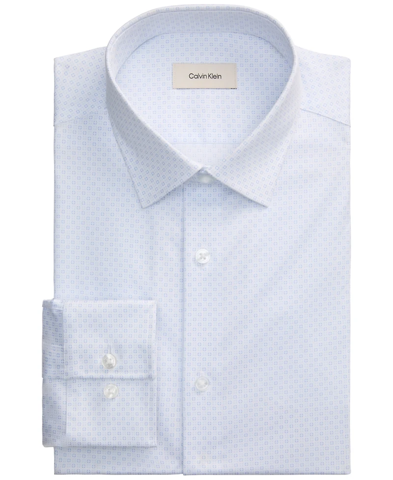 Calvin Klein Men's Spread Collar Regular-Fit Dress Shirt