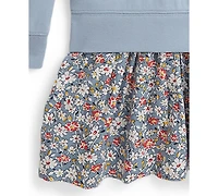 Polo Ralph Lauren Girls' 2T-6X Floral-Skirt French Terry Dress