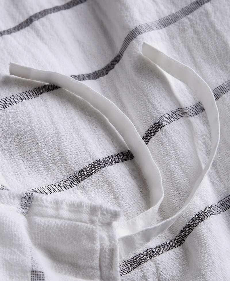 Oake Haven Striped 3-Pc. Duvet Cover Set, King, Macy's Exclusive