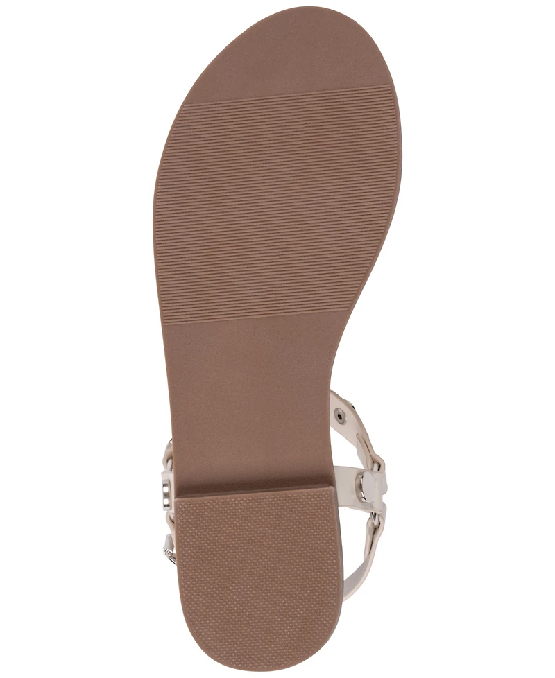 Gc Shoes Women's Trinity Studded Strappy Flat Sandals