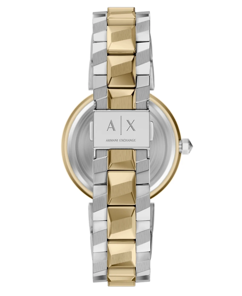 Armani Exchange Women's Quartz Two-Hand 2-Tone Stainless Steel Watch, 34mm