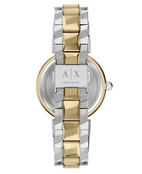 Armani Exchange Women's Quartz Two-Hand 2-Tone Stainless Steel Watch, 34mm