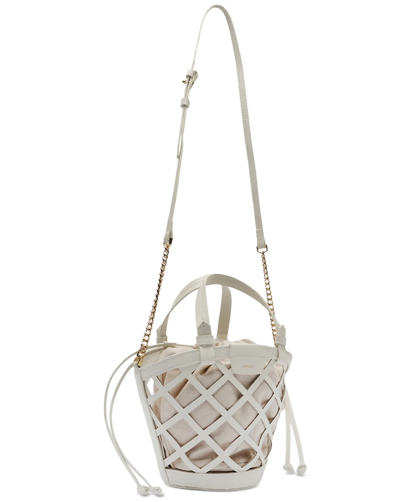 Arezzo Petra Mini Leather Bucket Bag