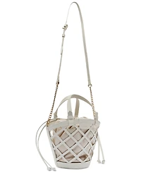 Arezzo Petra Mini Leather Bucket Bag