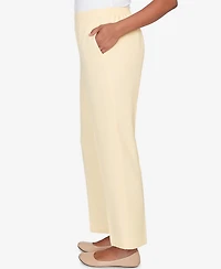 Alfred Dunner Plus Al Fresco Tailored Flat Front Short Length Pants
