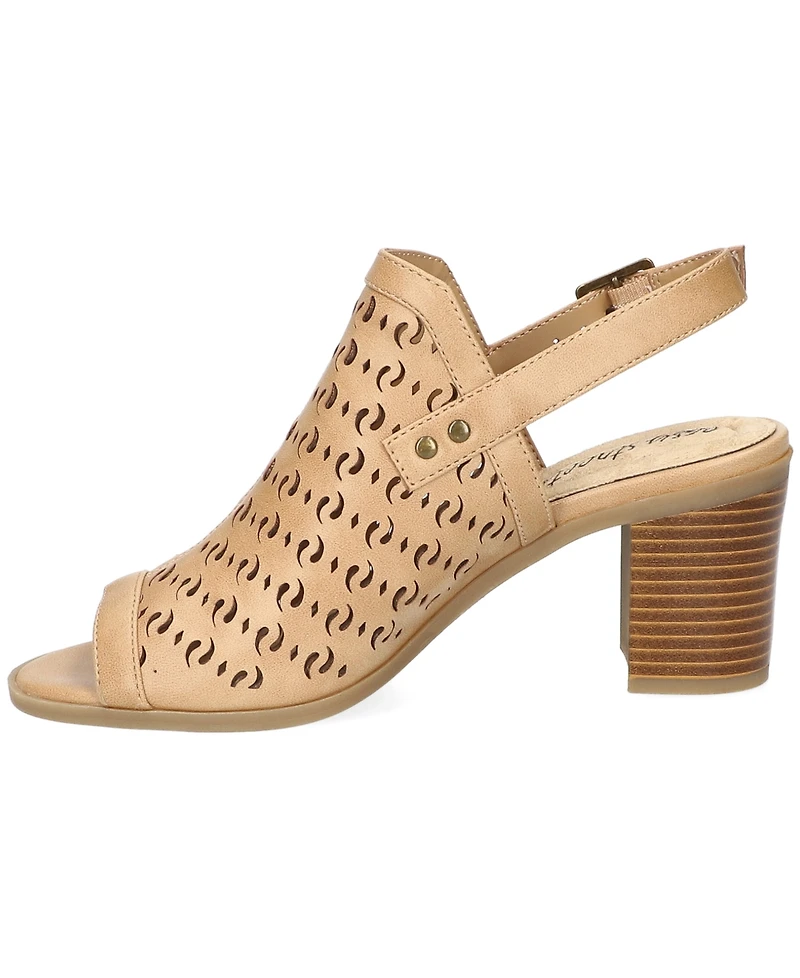 Easy Street Women's Chellie Block Heel Dress Sandals
