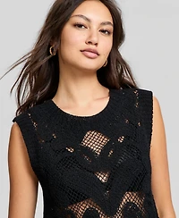 And Now This Women's Placed Crocheted Tank Top, Macy's Exclusive