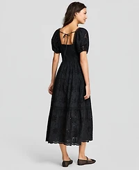 And Now This Women's Eyelet Cotton Maxi Dress, Exclusively at Macy's