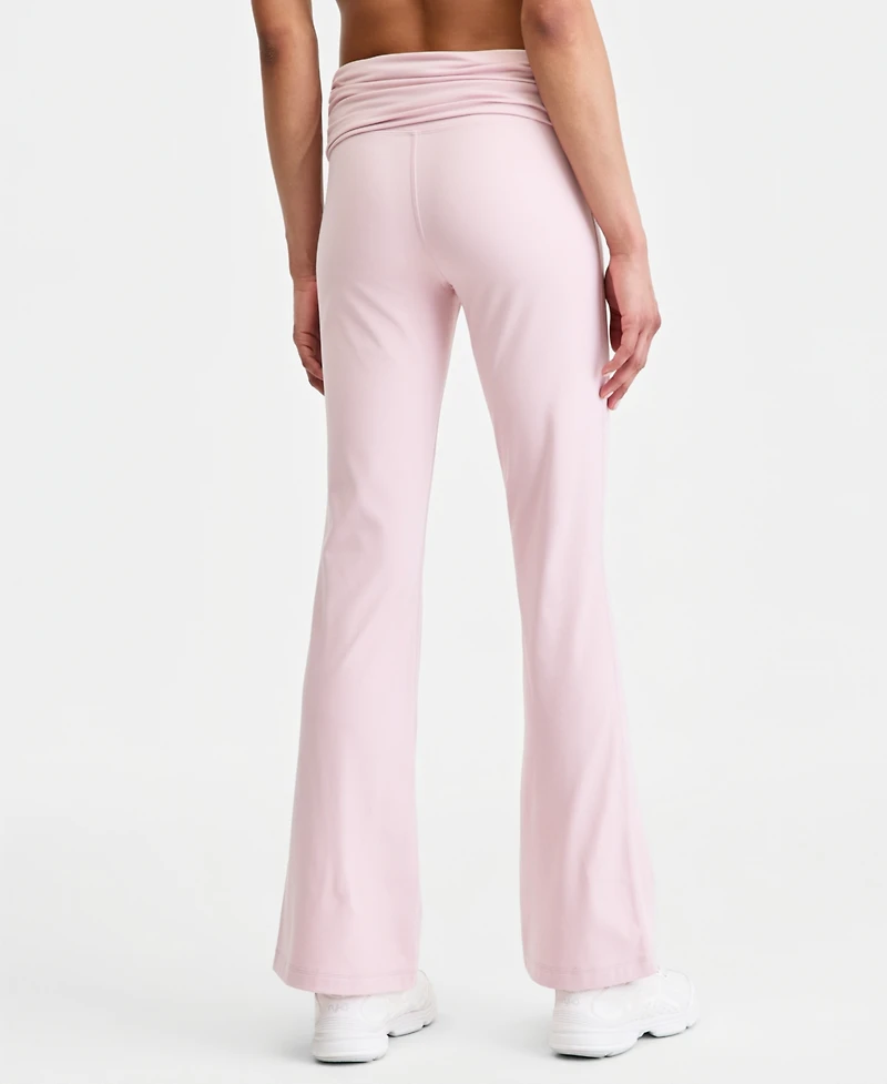 Id Ideology Women's Studio Foldover Waist Flare Leggings, Macy's Exclusive