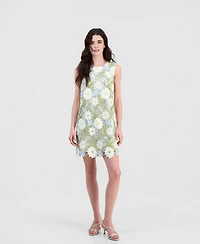 Sam Edelman Women's Embroidered Sleeveless Sheath Dress