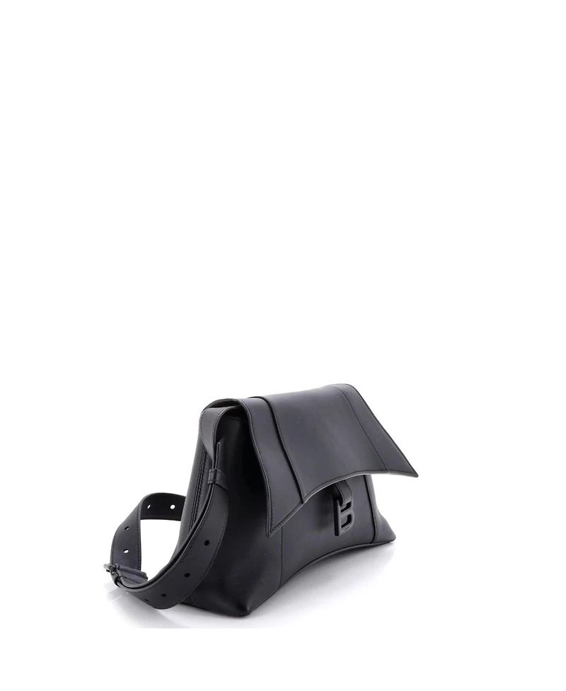 Pre-Owned Balenciaga Small Downtown Soft Hourglass Shoulder Bag Leather