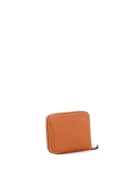 Pre-Owned HERMES Compact Zipengo Chaine d'Ancre Card Holder Leather