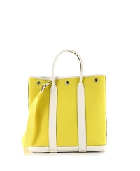 Pre-Owned HERMES 28 Garden File Tote Toile and Leather