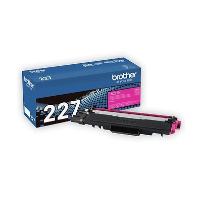 Brother TN227M High-Yield Magenta Toner Cartridge, 2,300 Page Yield