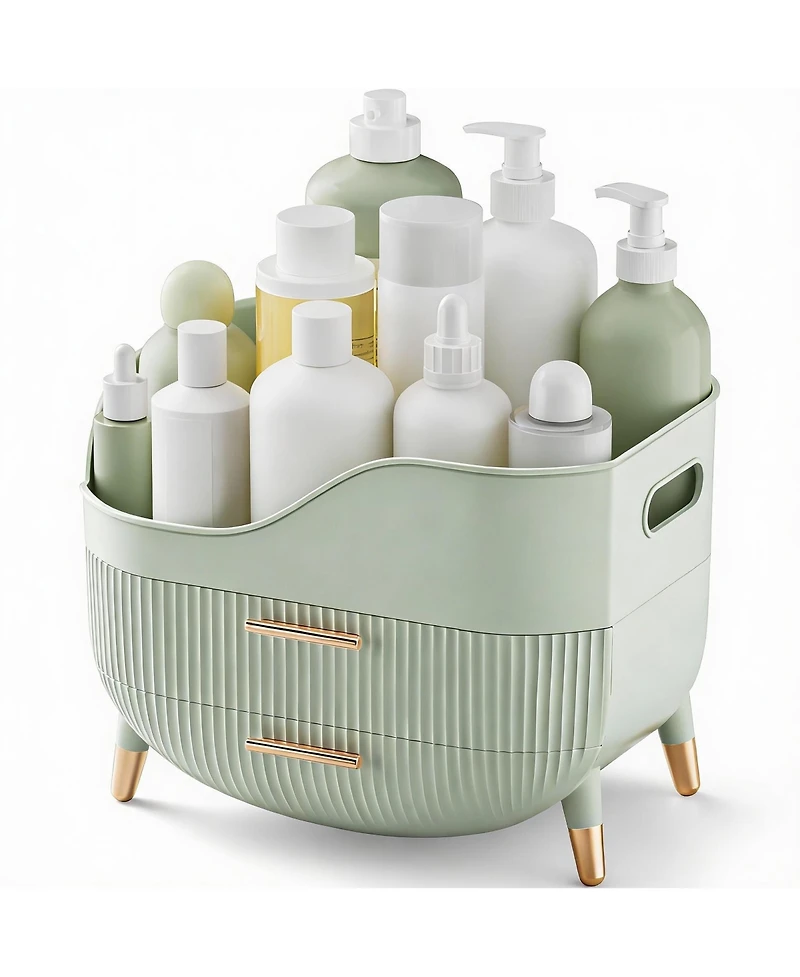 Yigii Large Capacity Makeup Organizer with Drawers for Skincare