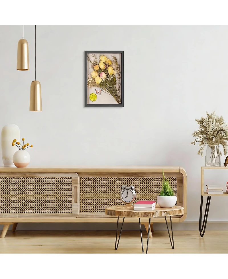 Yigii Shadow Box Frame: Magnetic Door, Linen Back, Durable Wood